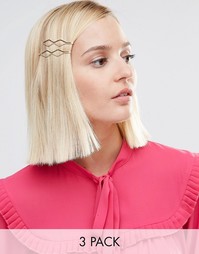 Заколки для волос в форме ромба Kitsch - Золотой