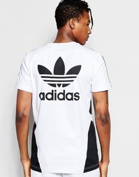 Футболка с принтом adidas Originals 'Bleached Out' B45874 - Белый