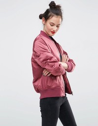 Куртка-пилот ASOS Ultimate - Ягодный