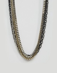Ожерелья-цепочки в комплекте ASOS - Мульти
