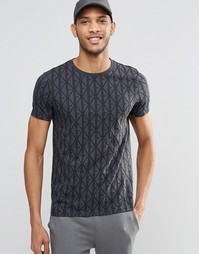 Футболка с принтом ASOS - Черный