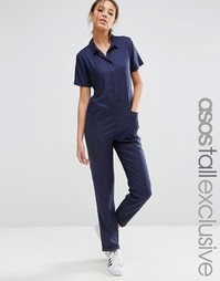 Комбинезон в стиле casual ASOS TALL - Темно-синий