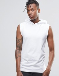 Белая футболка с капюшоном ASOS - Белый