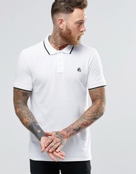 Белая футболка-поло узкого кроя с логотипом PS Paul Smith - Белый
