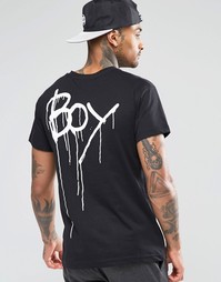 Футболка с принтом сзади Boy London - Черный