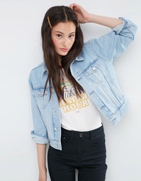 Голубая джинсовая куртка в стиле вестерн с вышивкой 2nd Chance ASOS