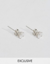 Серебряные серьги-гвоздики Reclaimed Vintage - Серебряный