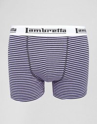 Шорты-боксеры в полоску Lambretta - Темно-синий