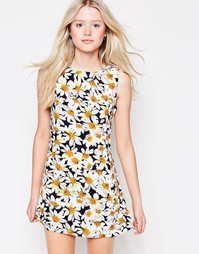 Daisy Street Dress In Daisy Print - Мульти