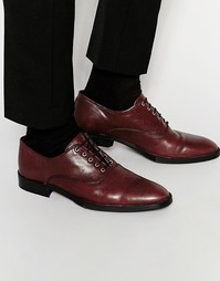 Бордовые оксфордские туфли из кожи ASOS - Burgundy