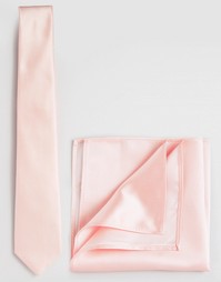 Набор из галстука и платка для нагрудного кармана ASOS WEDDING