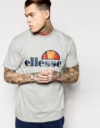 Футболка с классическим логотипом Ellesse - Серый