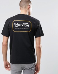 Футболка с логотипом сзади Brixton - Черный