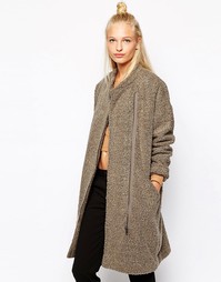 Флисовая куртка Monki - Бежевый