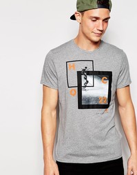Футболка с принтом Hollister - Синий