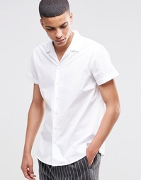 Рубашка с короткими рукавами и отложным воротником Selected Homme