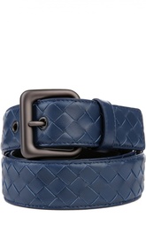 Кожаный ремень в технике intrecciato Bottega Veneta