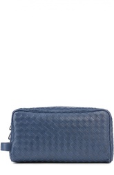 Кожаный несессер в технике intrecciato Bottega Veneta