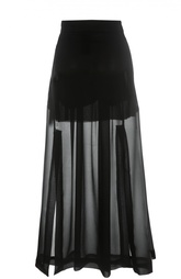 Полупрозрачная шелковая юбка с разрезами Isabel Benenato