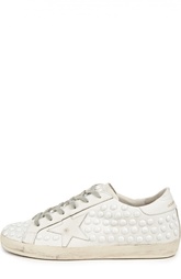 Кожаные кеды с заклепками Golden Goose