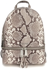 Кожаный рюкзак с тиснением и питоновым принтом Michael Michael Kors