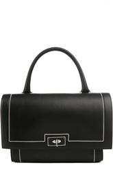 Кожаная сумка с клапаном и металлической отделкой Givenchy