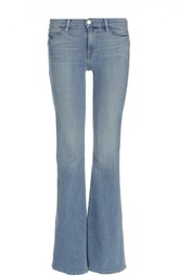 Расклешенные джинсы с потертостями Frame Denim