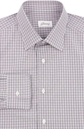 Хлопковая сорочка с итальянским воротником Florio G Brioni