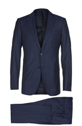 Шерстяной костюм в клетку Armani Collezioni