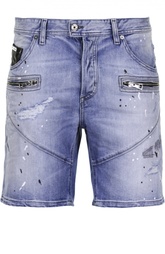 Джинсовые шорты с молниями Just Cavalli
