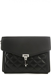 Кожаная сумка с декоративной прострочкой Macken Burberry