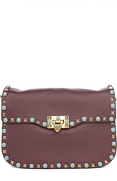 Кожаная сумка на ремне с узором Rockstud Valentino