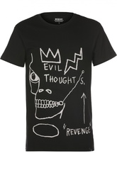 Хлопковая футболка с принтом Elevenparis