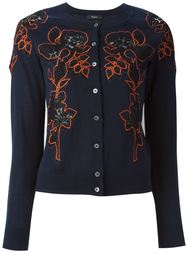 кардиган с цветочной вышивкой Paul Smith Black Label