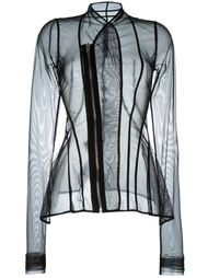 прозрачный пиджак на молнии Rick Owens Lilies