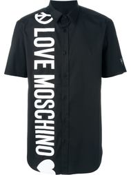 футболка с принтом логотипа   Love Moschino