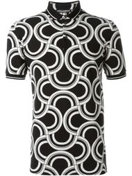 футболка-поло  с узором  Dolce &amp; Gabbana