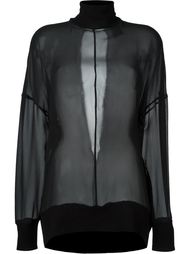 прозрачная блузка  Ann Demeulemeester