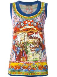 топ с принтом Carretto Siciliano  Dolce &amp; Gabbana