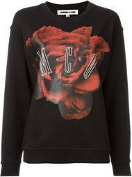 толстовка с принтом розы  McQ Alexander McQueen