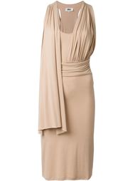 драпированное платье  Mm6 Maison Margiela
