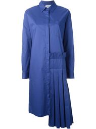 плиссированное платье-рубашка  DKNY