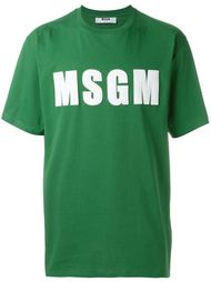 футболка с логотипом MSGM