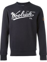 толстовка с принтом логотипа Woolrich