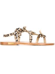 сандалии леопардовой расцветки Golden Goose By K. Jacques St-Tropez
