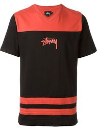 футболка колор-блок  Stussy