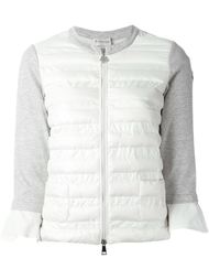 пуховик с контрастными рукавами Moncler