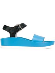 двухцветные сандалии Pollini