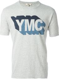 футболка с принтом-логотипом YMC