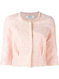 embellished collar cropped jacket Blugirl